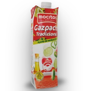 Gazpacho Mocitos en tetrabrik de 1 litro listo para servir