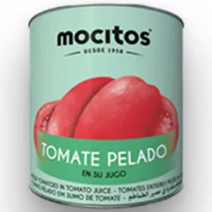 Botes de tomate Mocitos en formato de 1 kg, variedades frito y entero pelado