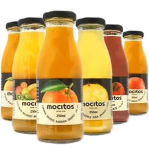 Botellas de zumo Mocitos de 250 ml en diferentes sabores